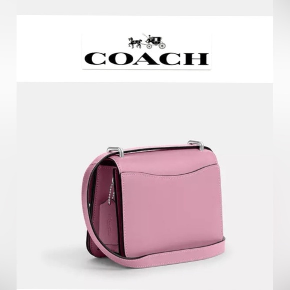 Coach Leather Morgan Square Crossbody/shoulder bag. Tulip /silver. Brandnew. NWT - Picture 2 of 6